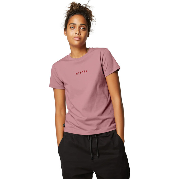 2024 Mystic Naisten Brand T-paita 35105.22035 - Plyinen Vaaleanpunainen